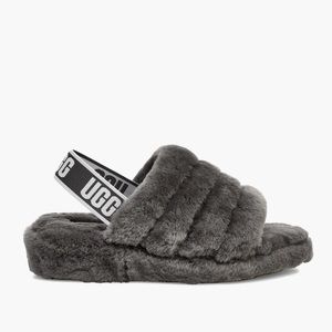 UGG Women’s Fluff Yeah Slide CHARCOAL